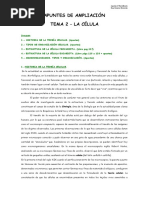 AMPLIACIÓN TEMA 2 (Biol - 1ºbachillerato) de