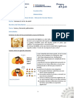 Cuadernillo Matemática Octavo Grado - Educación Escolar Básica Fecha: Nombre Del Estudiante: Tema: Actividades