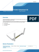 Echolife Eg8143A5 Datasheet 02: Intelligent Routing-Type Ont Date: 2019-08-01