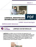 Limpieza, Desinfeccion Y Esterilizacion Quirurgica: Ciclo: V