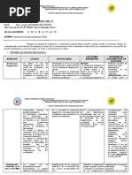 Informe Pedagogico Quinto Grado