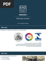 Unidade I: Metrologia Industrial