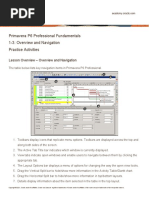 Primavera P6 Professional Fundamentals 1-3: Overview and Navigation Practice Activities