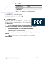 LABORATORIO #2 - Análisis de Circuitos Eléctrico I. Objetivos