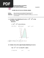 Resolución Del Examen Final de 2019 2 Cálculo Integral