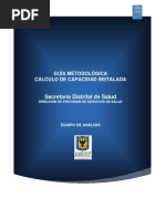 Secretaria Distrital de Salud: Guía Metodológica Cálculo de Capacidad Instalada