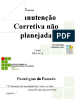 Apresentação Manutenção Corretiva Não-Planejada