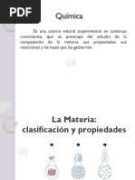 Introducción A La Química. Clasificación de La Materia