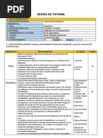 Propuesta de Sesión de Tutoría Del Concejo de Aula