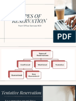 Types Modes of Reservation - Factors Affecting Reservation