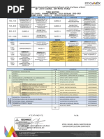 Turno Matutino Horario de Clases, Segundo Semestre, Ciclo Escolar: 2022-2023