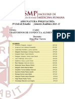 INFORME 8 CASO CLINICO Trastornos de Conducta Alimentaria