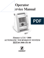 Operator & Service Manual: Zimmer A.T.S. Automatic Tourniquet System REF 60-3000-101-00