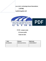 (Usthb) Faculté de Génie Civil: Université Des Sciences Et de La Technologie Houari Boumediene