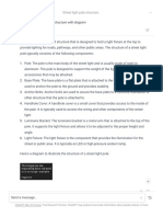 Explain Street Light Pole Structure With Diagram