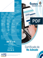 Dip Certificado No Adeudo