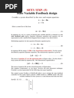 EXP (5) - State Variable Feedback Design