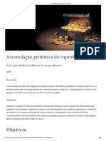 Acumulação Primitiva Do Capital