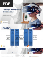 Strategic Management of Infrastructure: IS/IT Services and IT