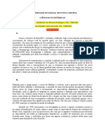 Universidade Estadual de Ponta Grossa Ciências Econômicas: Respostas