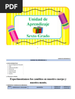 Unidad de Aprendizaje Sexto Grado