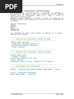 Lección 09 Restricciones ORACLE