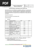 Informe Semanal Componente Apoyo Técnico Pae