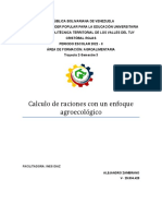 Calculo de Raciones Con Un Enfoque Agroecologico