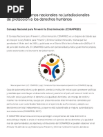 Otros Mecanismos Nacionales No Jurisdiccionales - BR - de Protección A Los Derechos Humanos