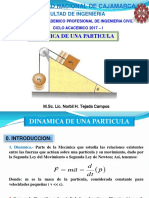 Universidad Nacional de Cajamarca: Dinamica de Una Particula