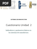 Cuestionario Unidad 2 Sistemas de Manufactura-Ok