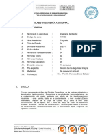 Silabo Ingeniería Ambiental: I. Formación General