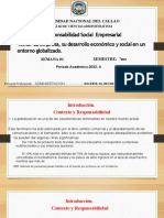 Tema: La Empresa, Su Desarrollo Económico y Social en Un Entorno Globalizado. Curso: Responsabilidad Social Empresarial