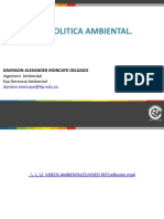 Politica Ambiental.: Davinson Alexander Moncayo Delgado