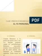 El Yo Personal: Clase 1 Periodo Ii Desarrollo Personal