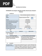 Planificación de Prácticos INTEGRANTES: Alex Negrete, Sebastián González, Ricardo Leyton, Benjamín Cifuentes