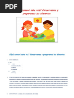 ¿Qué Comeré Esta Vez? Conservamos y Preparamos Los Alimentos