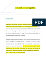 Principales Escuelas en La Economía Política Internacional: Introducción