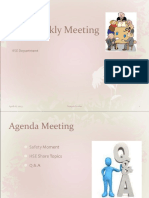 HSE Weekly Meeting: April 18, 2023 Sample Footer 1