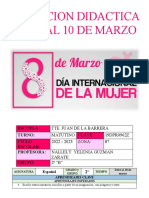 Planecion Didactica Del 6 Al 10 de Marzo: Escuela: Turno: Ciclo Escolar: Profesora: Nallely Yelenia Guzman Grupo