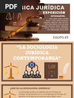 La Sociología Jurídica Contemporanea