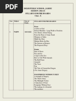 Syllabus For Preboard - 2 Class X