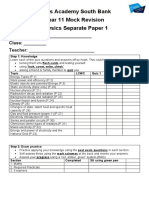 November Mock Revision Booklet - Separate PHYSICS