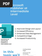 Microsoft Publisher at Intermediate Level