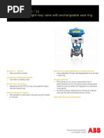 Single-Seat Straight-Way Valve With Exchangeable Seat Ring