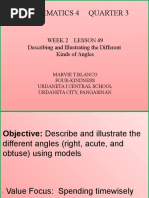 MATH 4 PPT Q3 W2 - Lesson 49 Describing and Illustrating Different Kinds of Angles