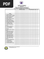 Record of Quizzes 2019