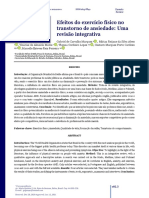 Efeitos Do Exercício Físico No Transtorno de Ansiedade: Uma Revisão Integrativa