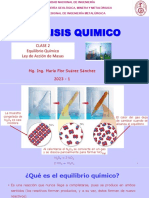 Analisis Quimico: Clase 2 Equilibrio Químico Ley de Acción de Masas