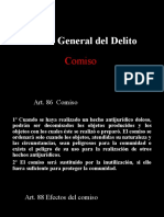 Teoría General Del Delito: Comiso